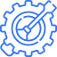 Gear icon representing steam piping engineering services