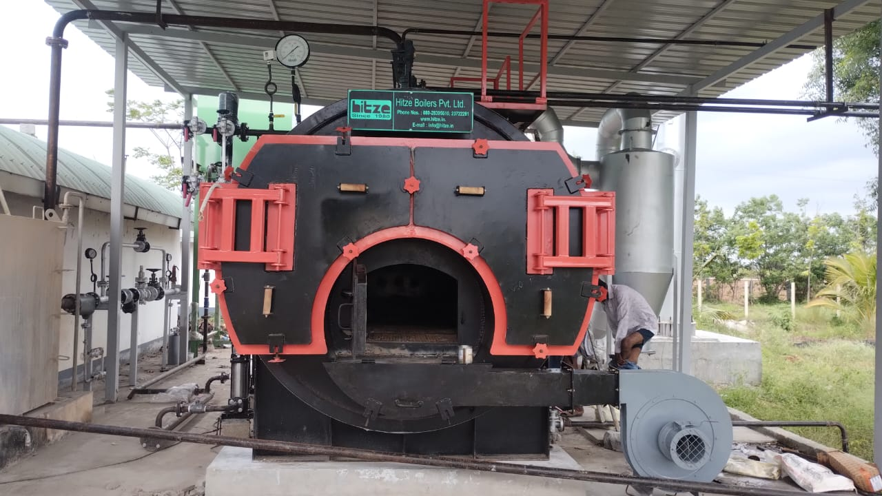 Hitze IBR steam boiler installed and commissioned by Fabco Engineers in Bangalore