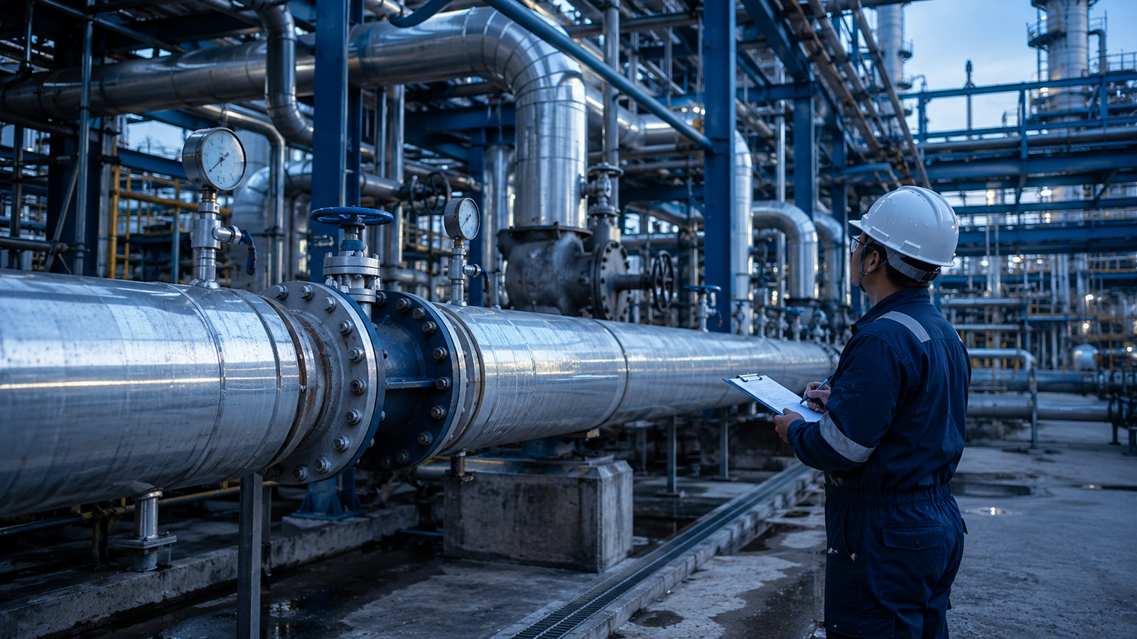 Steam piping system installation by Fabco Engineers in Bangalore