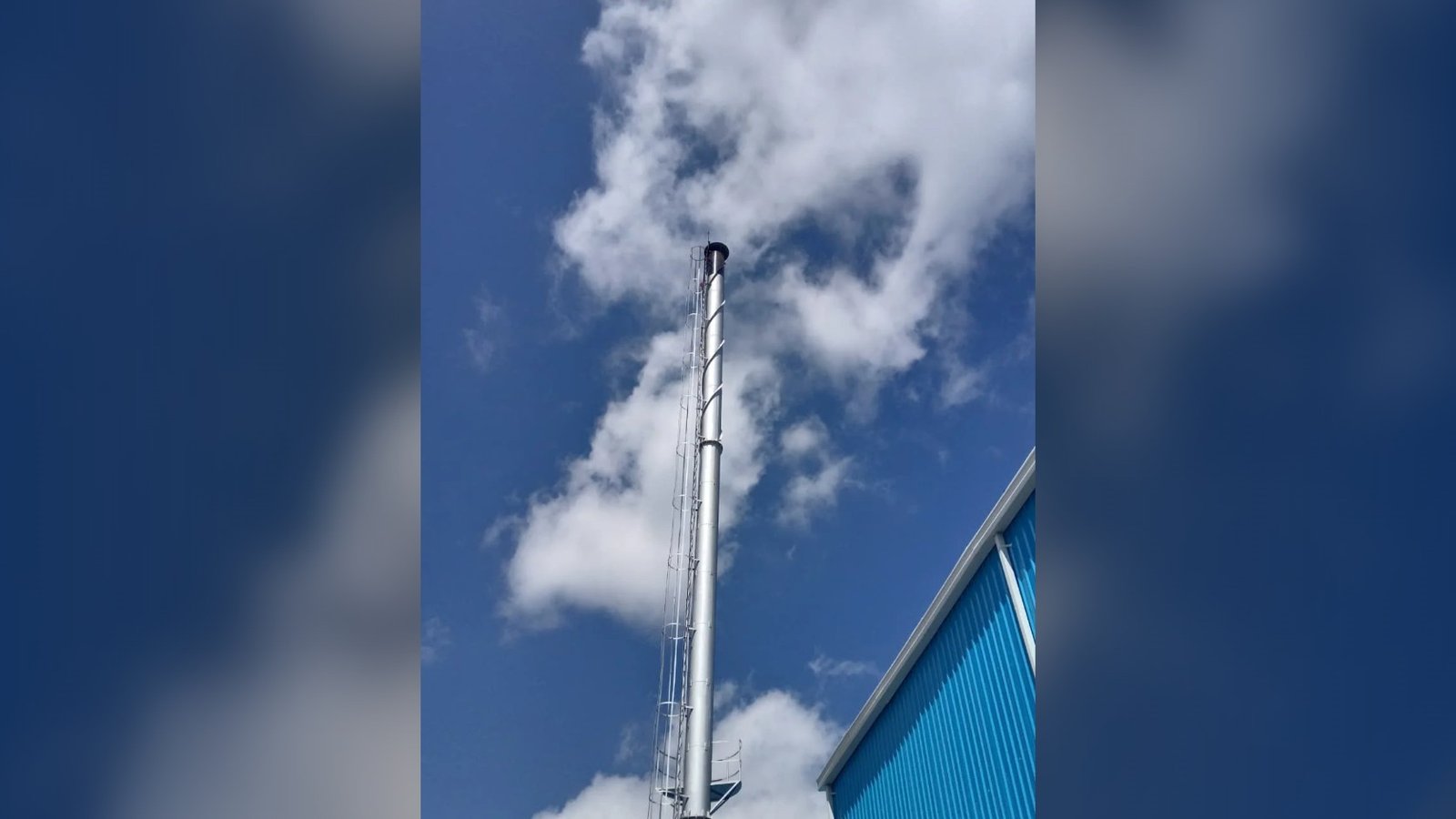 Industrial chimney erected by Fabco Engineers at a plant in Bangalore